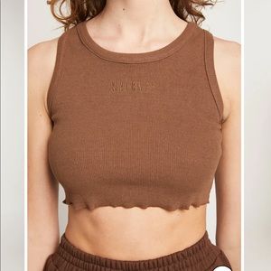 WNTRMSE Chocolate Brown Ribber Lounge Set